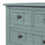 Console étroite, table de canapé mince avec trois tiroirs de rangement et tablette inférieure, table de couloir-933877660