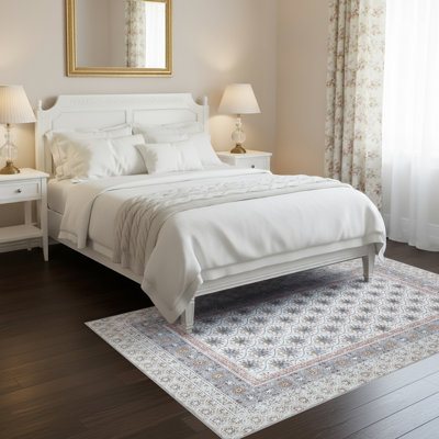 Laura Ashley Amelia Imagine Printed Chenille Machine Washable Rugs