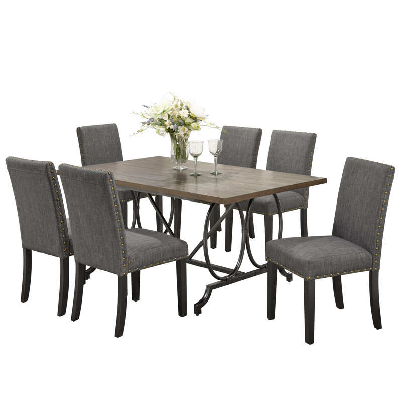 Ensemble repas pour 6 personnes Ruggerio, gris