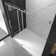 60" W x 60" D x 76" H Framless Sliding Rectangle Shower Stall With Soft Closing
