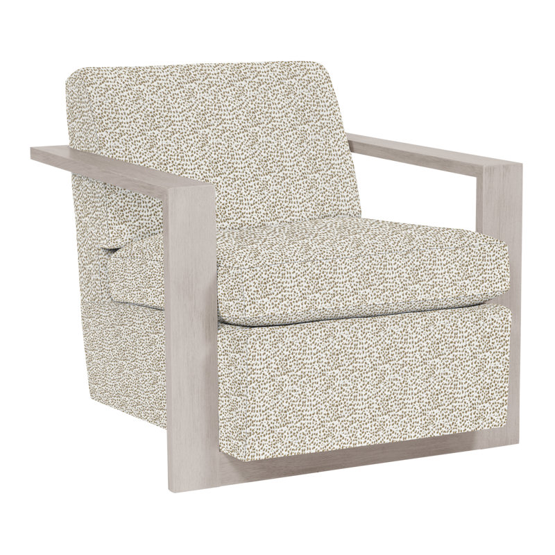Thom Filicia Home Upholstered Armchair, Dove Gray, Worthy Snow