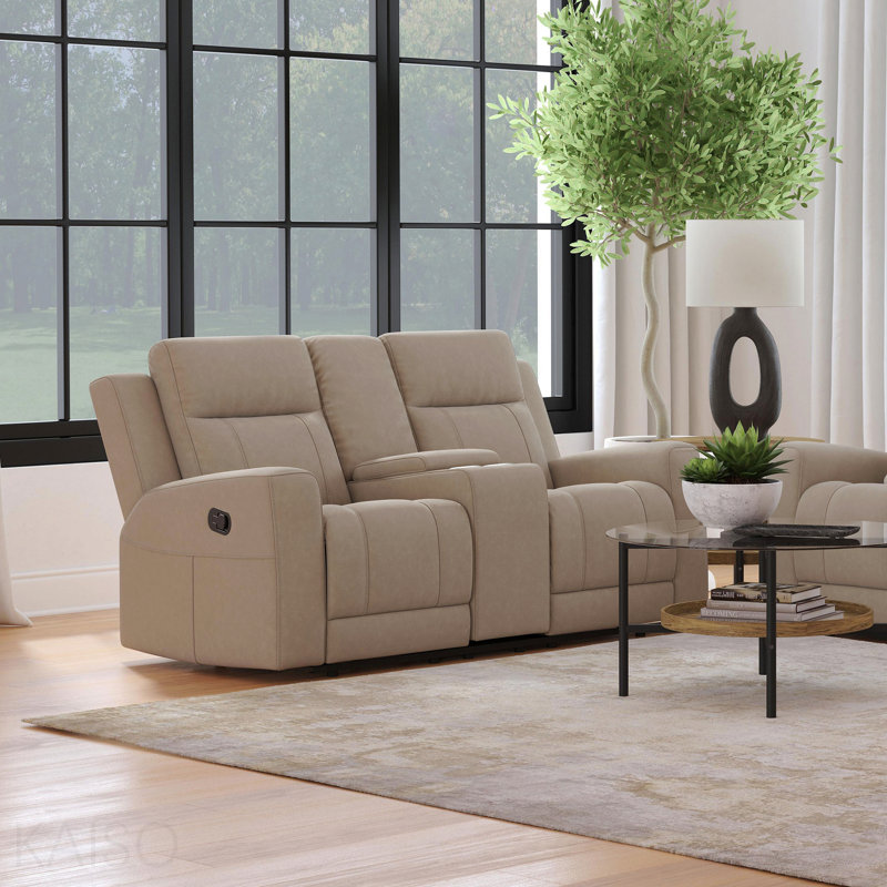 Causeuse inclinable rembourrée Taupe, Taupe