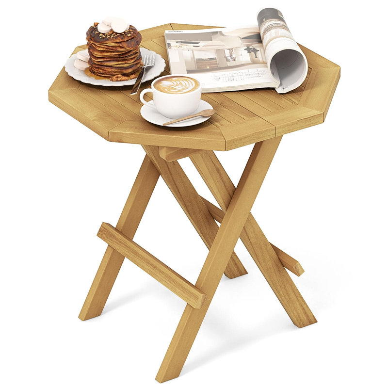 Octagonal Outdoor Patio Table - 50 cm W 50 cm D