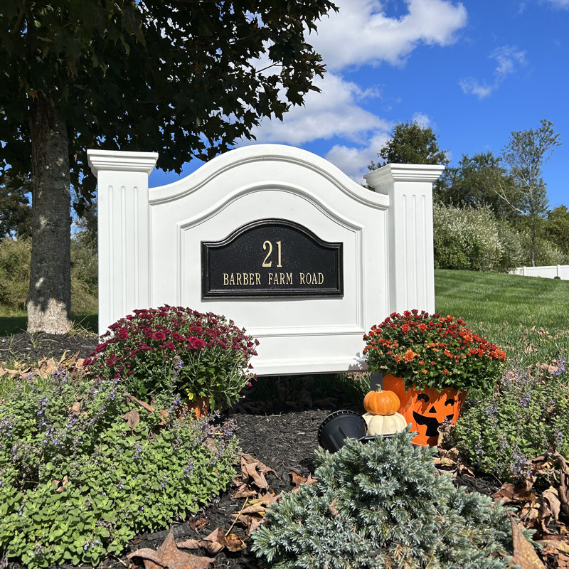 Panneau d'adresse Kentshire, Blanc