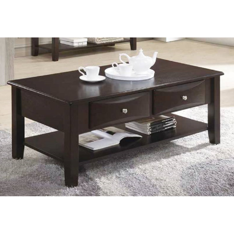 Table basse à 4 pieds avec rangement