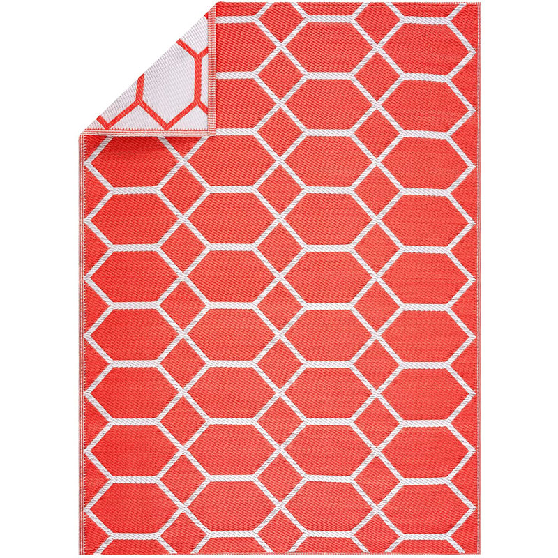 Geometric Indoor / Outdoor Rug, Rectangle 8' x 10'