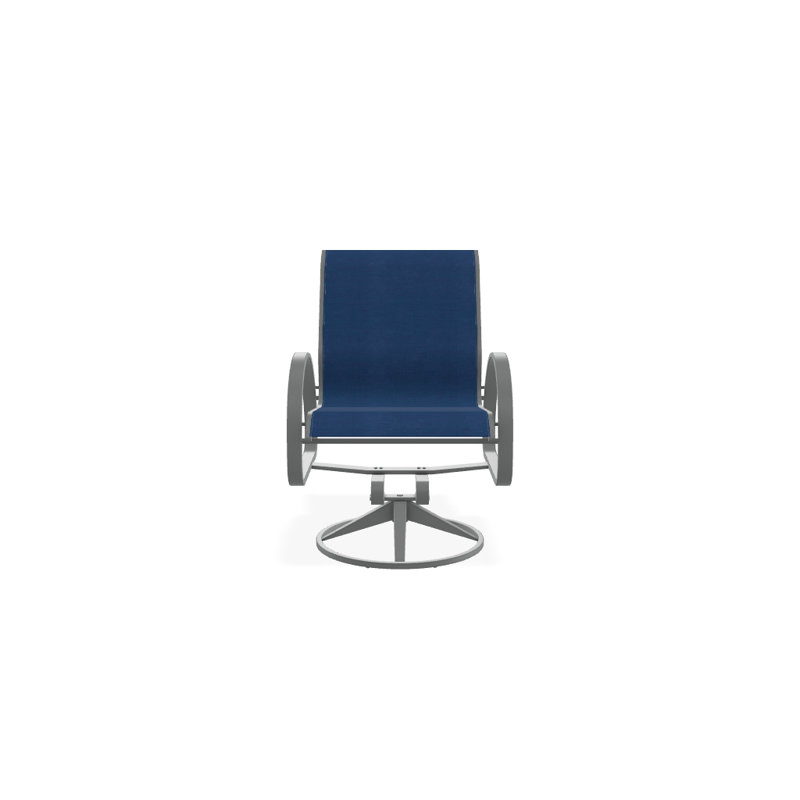 Fauteuil de patio pivotant Hiraku, Cobalt 35D Sunbrella®, Graphite texturé