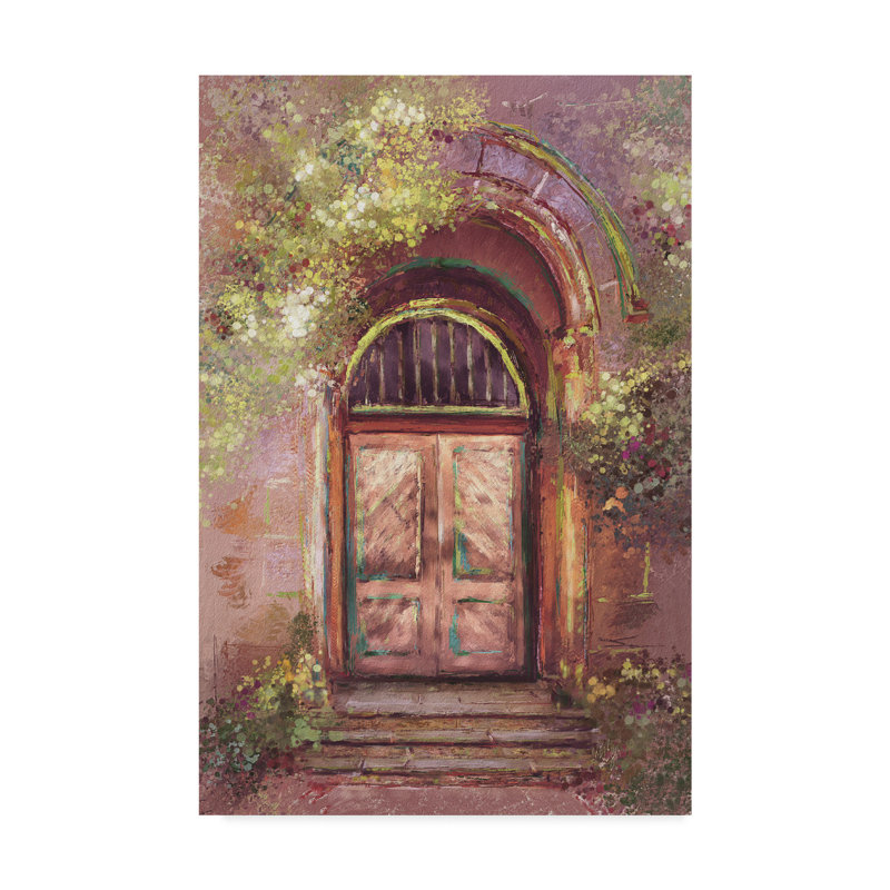 «Spring Doorway» par Kuehn, reproduction sur toile tendue, H 32 po x l 22 po