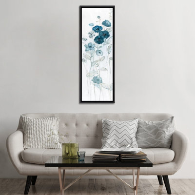 «Fields of Blue II» par Sally Swatland, reproduction d'art panoramique sur toile