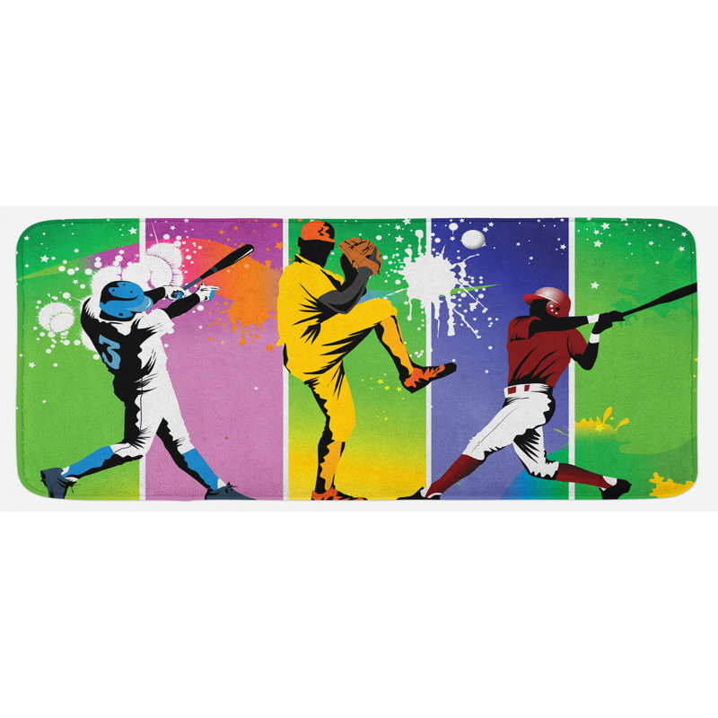 Tapis de cuisine baseball