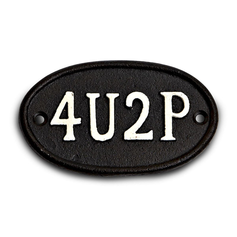 Iron Text & Numbers Wall Decor
