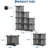 Cube Storage Organizer - Heavy-Duty Modular Cube Shelf, 11.8" x 11.8" x 11.8" Stackable DIY Closet Shelves with Anti-Tip Feet & Tool Kit-2955449