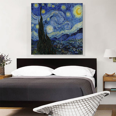 " The Starry Night 1889 " by Vincent Van Gogh Painting Print