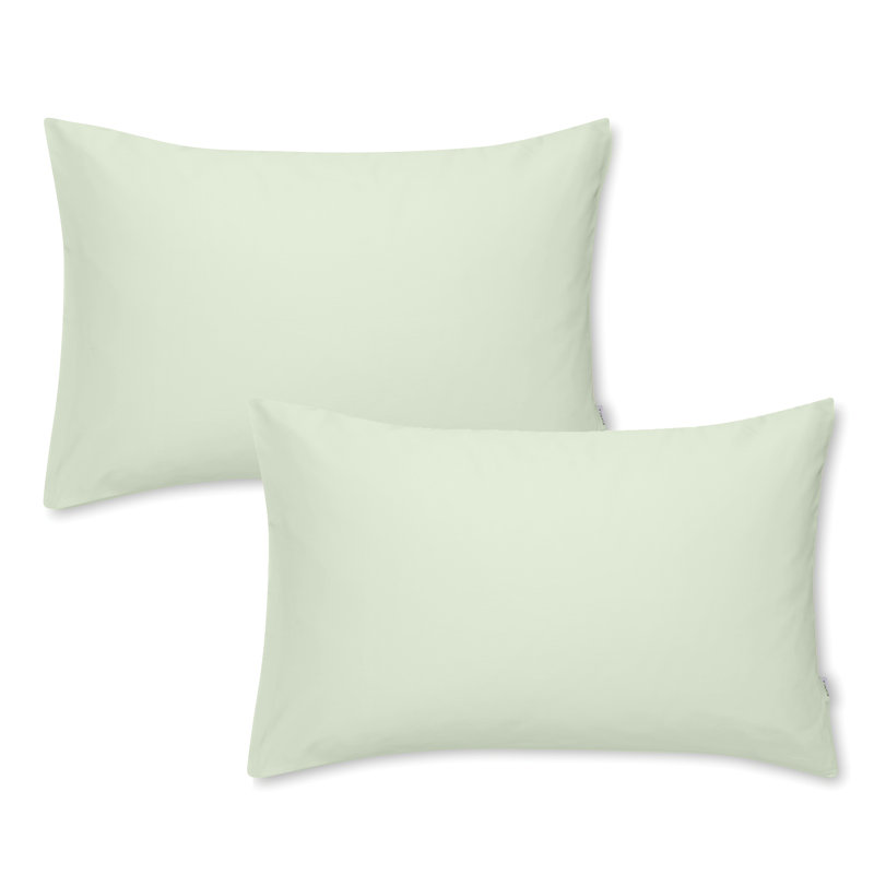 400 Thread Count 100% Cotton Sateen Oxford Pillowcase Pair, Standard (50 x 75cm), Green
