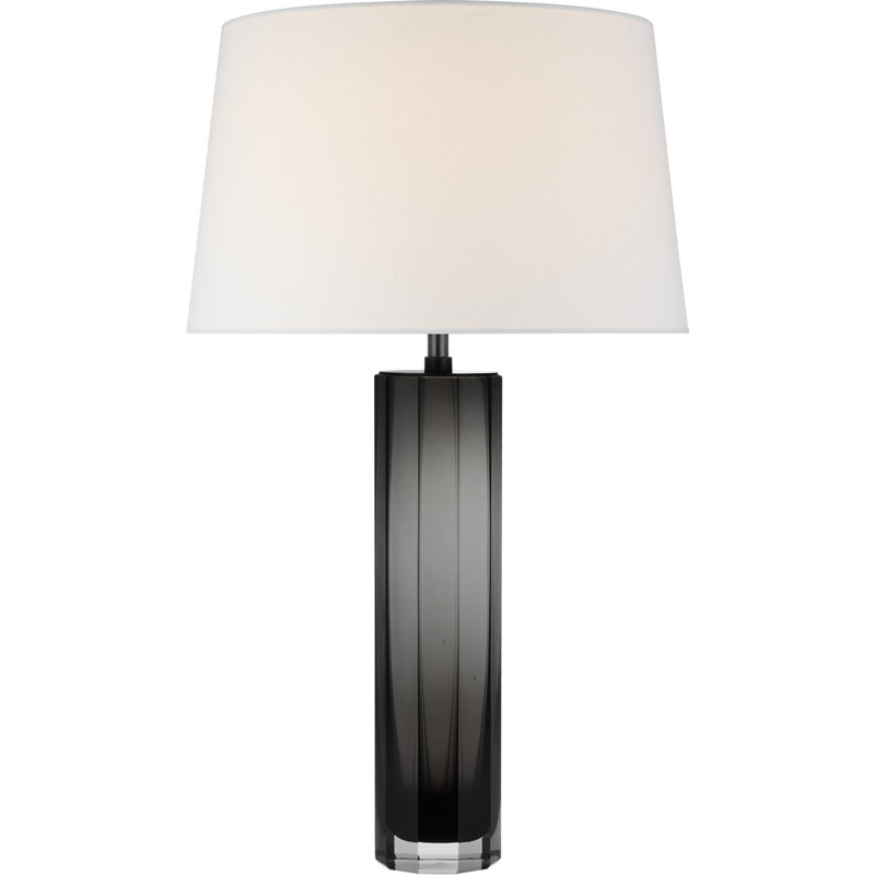 Fallon Table Lamp, Smoke, 29.5" H x 17.5" W x 17.5" D