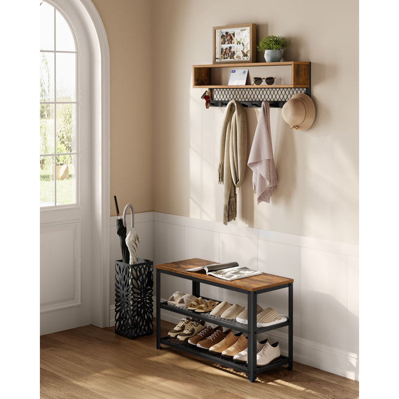 3-tier Shoe Rack, Brown