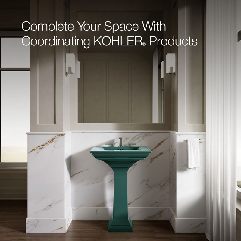 Memoirs® Stately 24" Console Bathroom Sink with Overflow, Teal, 8'' Centers
