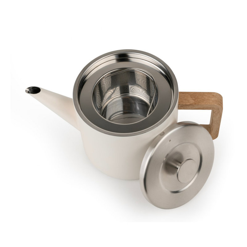 Bredemeijer 1100ml Stainless Steel, White