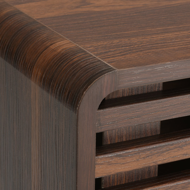 Modern Coffee Table With Storage, Brown, 15.7" H x 23.4" L x 43.5" W  