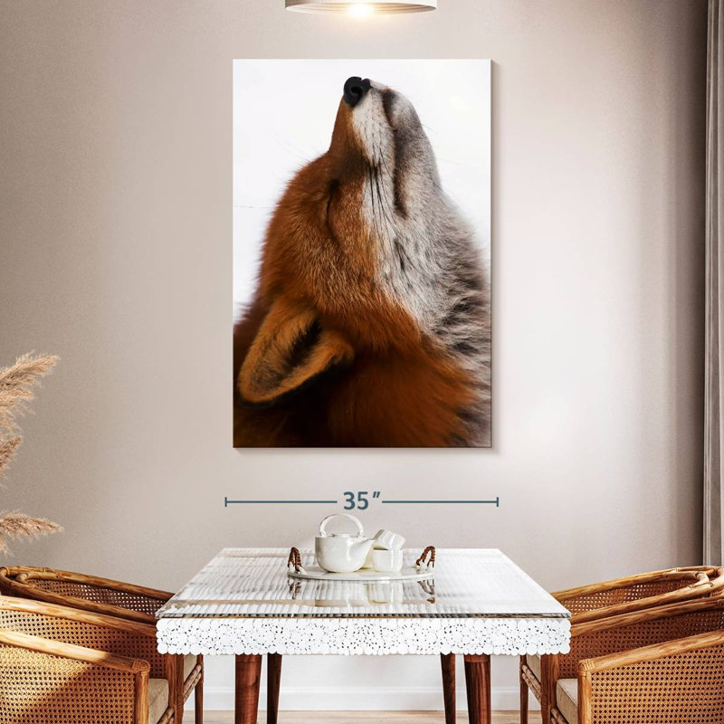 Brampt Red Fox Daydreaming, 51" H x 34" W