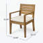 Chaise de salle à manger d'extérieur (ensemble de 2)-1712299989