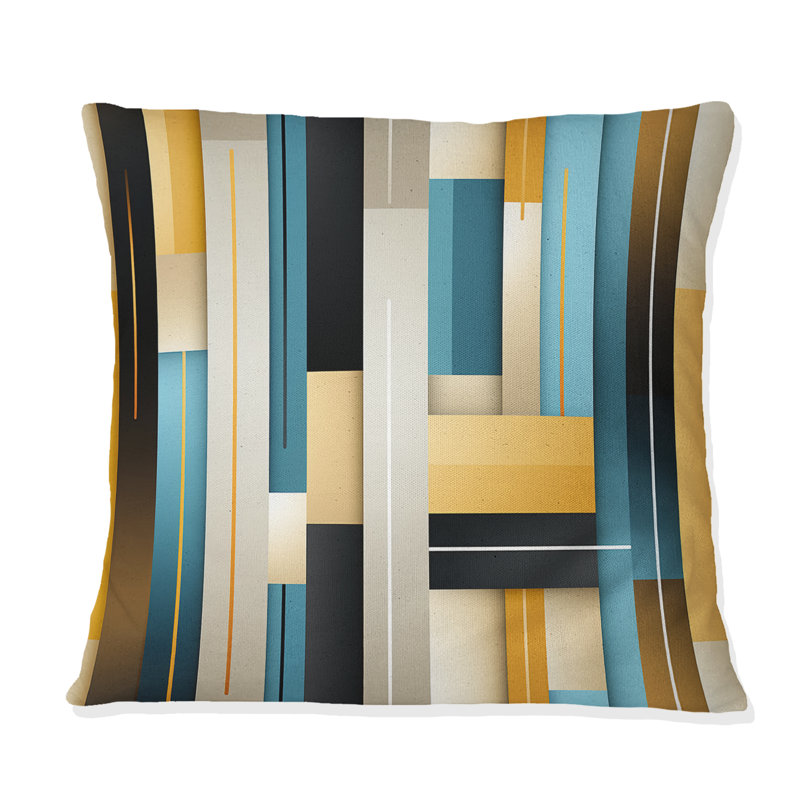 Coussin décoratif rayé Urban Chic, 18 po x 18 po