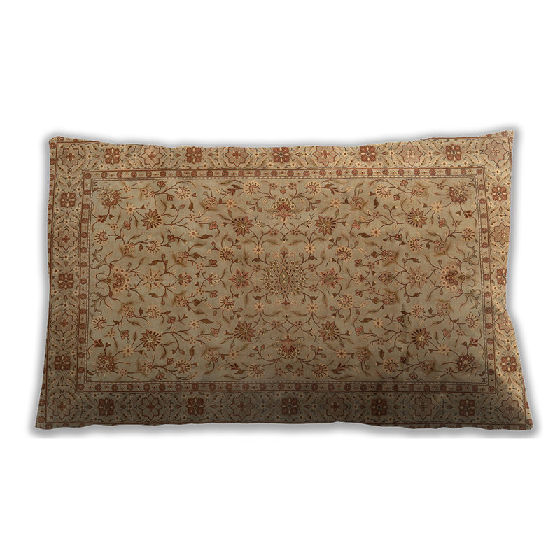 Floral Throw Pillow, Microsuede