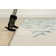 Tapis abstrait bleu / gris clair Ksamil