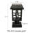  Black 2 -Light 9" H Solar Powered and Pier Mount Light