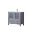 Bath Vanity with White Ceramic Top and Faucet Set-79227515