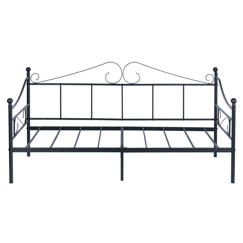 Claribel Metal UK Single - DE 90 X 190 Cm, Black, Roanne Single (90cm x 190cm)
