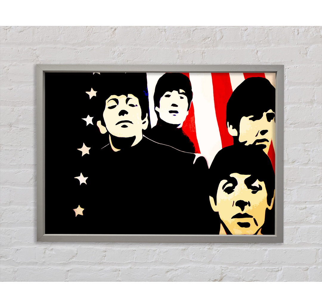 The Beatles Amerikanische Flagge - Druck