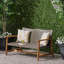 Causeuse en bois et osier Hampton-1019554959