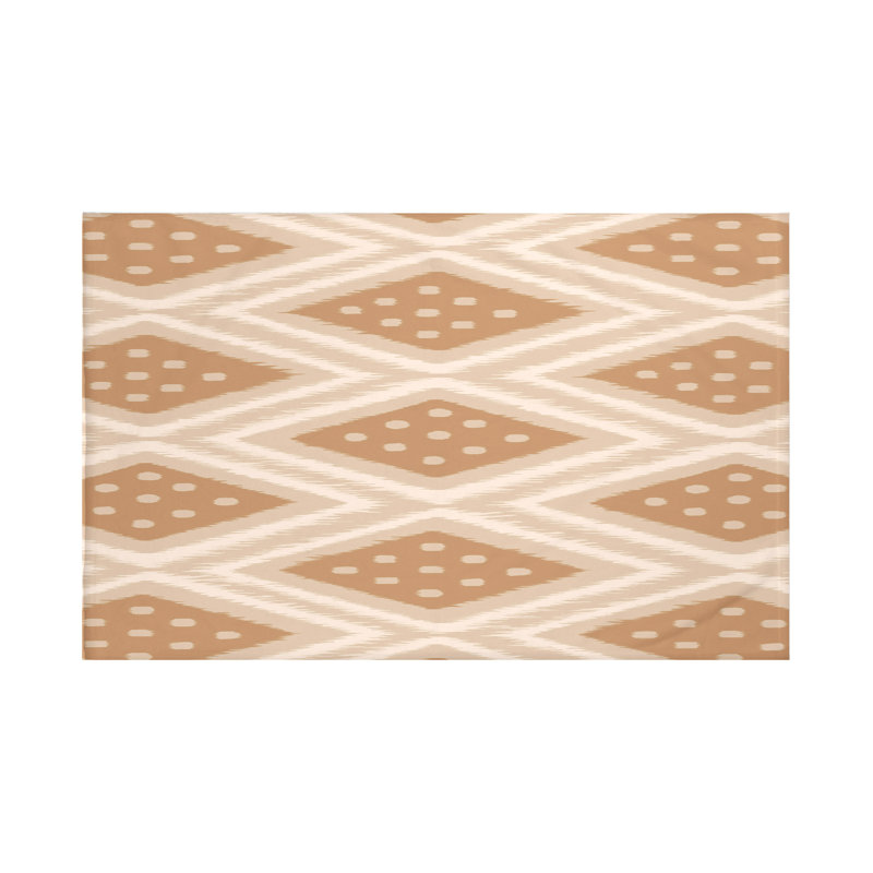 Ikat Diamond Dot Throw Blanket, 60" L x 50" W, Steel (Gray/Dark Gray)