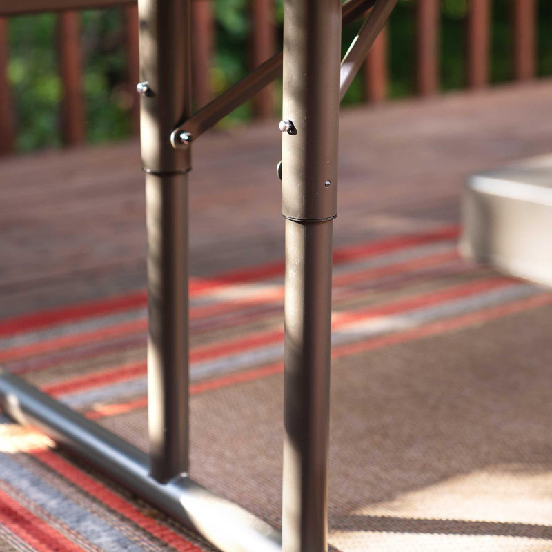 Lifetime 6-Foot Brown Folding Picnic Table with Steel Frame