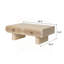 Table basse Modern Minimalist Farmhouse