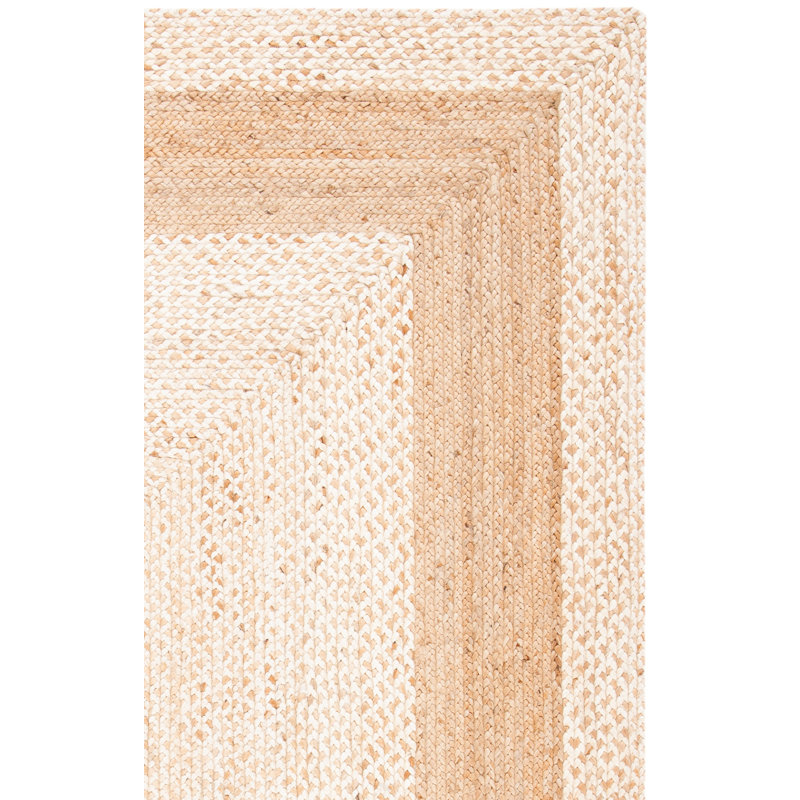 Chenoweth Natural Fiber Flat Weave Jute And Cotton With Latex Rug, Runner 2'3" x 9'