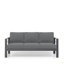 Ensemble de conversation moderne en aluminium 3 pièces pour patio, canapé 5 places avec coussins épais et structure et table basse-2081220809-2081220822