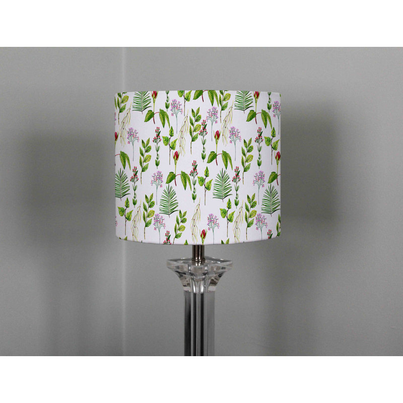 Cotton Drum Pendant Shade ( Uno ), 22cm H x 25cm W x 25cm D