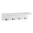 Ladue 4 - Hook Wall Mounted Coat Rack with Storage in White/Black-845317263