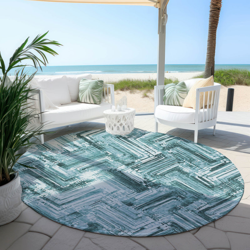 Geometric Rug, Round 8'