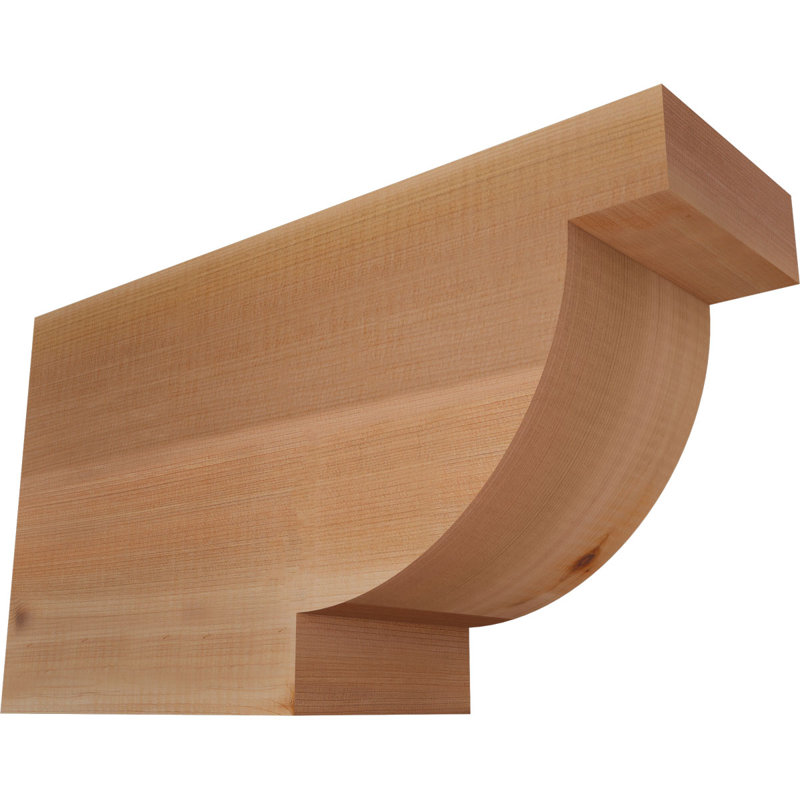 5 1/2"W x 10"H x 18"L Alpine Smooth Rafter Tail, Western Red Cedar, Western Red Cedar, 10" H x 18" W x 5.5" D