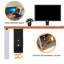 PC CPU Strap 36 cm x 4.5 cm Desk Privacy Panel