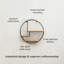 Elysant 3 Piece Circle Floating Shelf-47531983