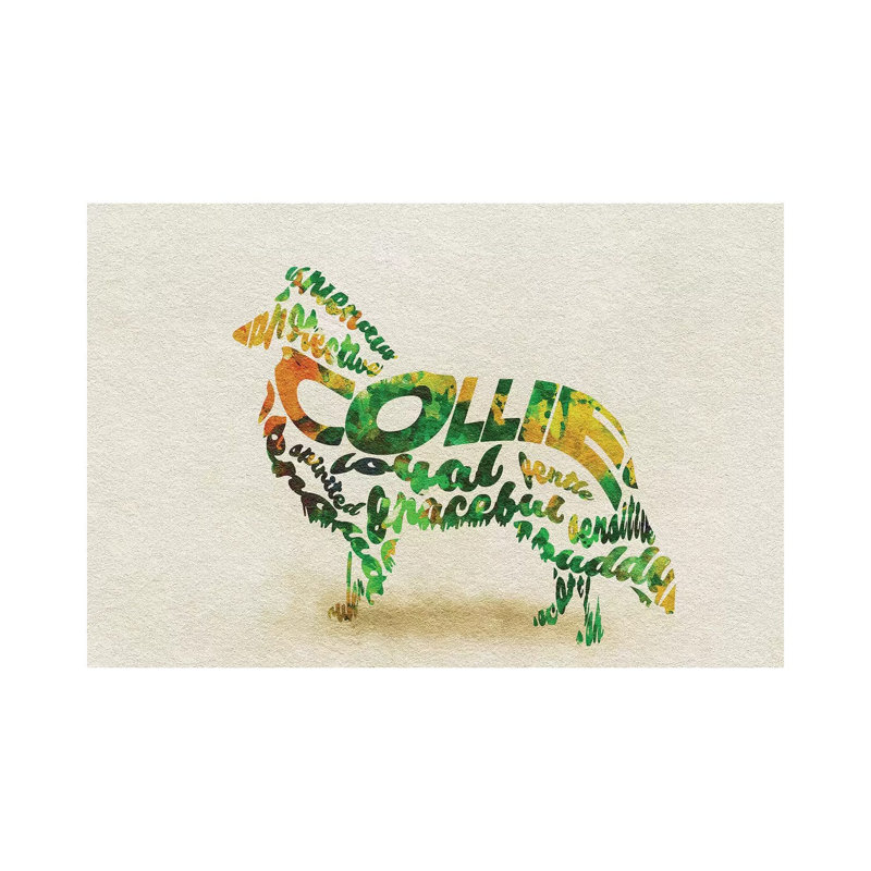 Collie by Ayse Deniz Akerman - Wrapped Canvas Gallery-Wrapped Canvas Giclée, 66.04 cm H x 45.72 cm W x 3.175 cm D
