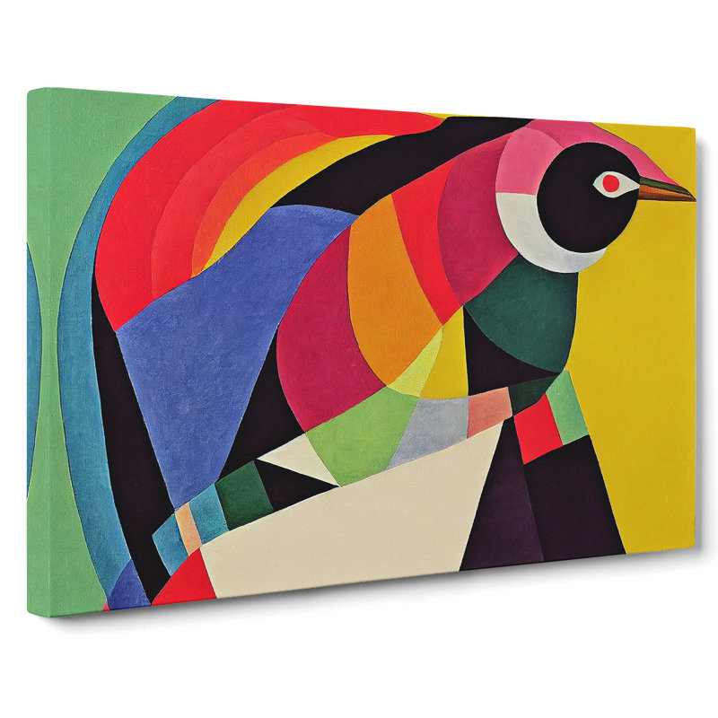 Artistic Abstract Bird - Wrapped Canvas, 40cm H x 60cm W x 3cm D
