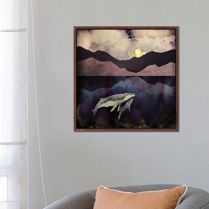 Bond I - Print on Canvas, 45.72 cm H x 45.72 cm W, Brown Framed
