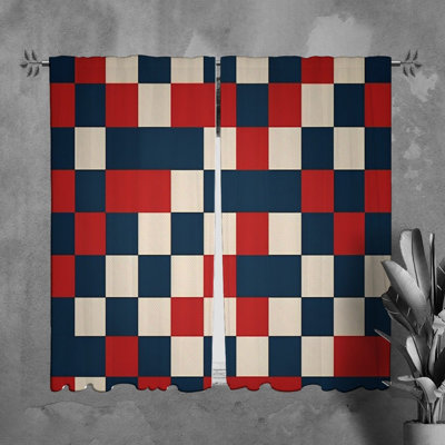 Paire de rideaux obscurcissant en polyester Montevious