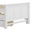 Lit simple avec lit gigogne et base de lit en bois avec tiroirs de rangement-149703327