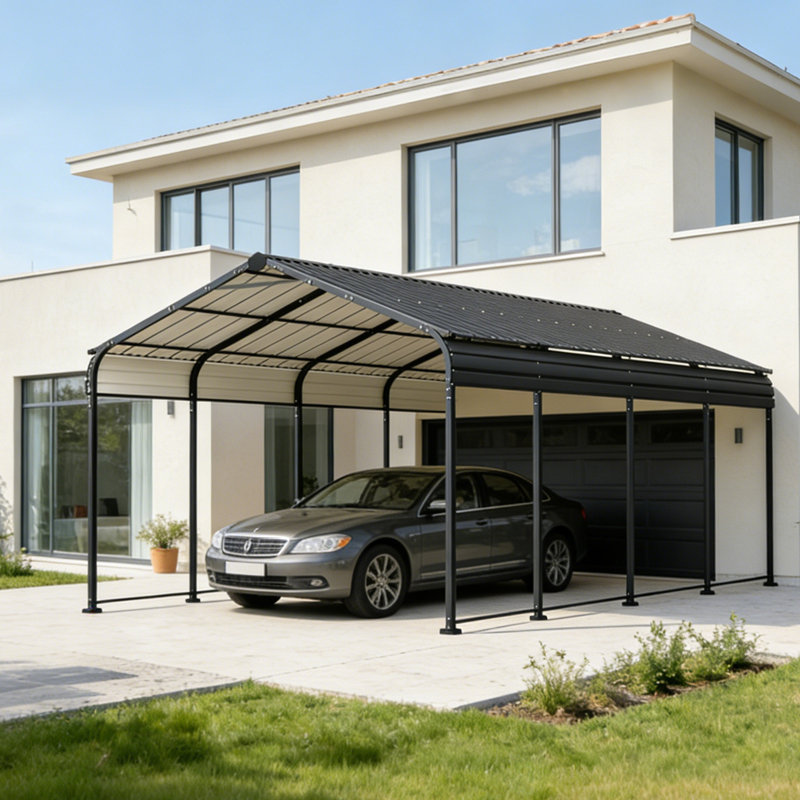 12 ft. W x 20 ft. D Heavy Duty Metal Carport, All-Weather Carport Shelter with Reinforced Steel Frame